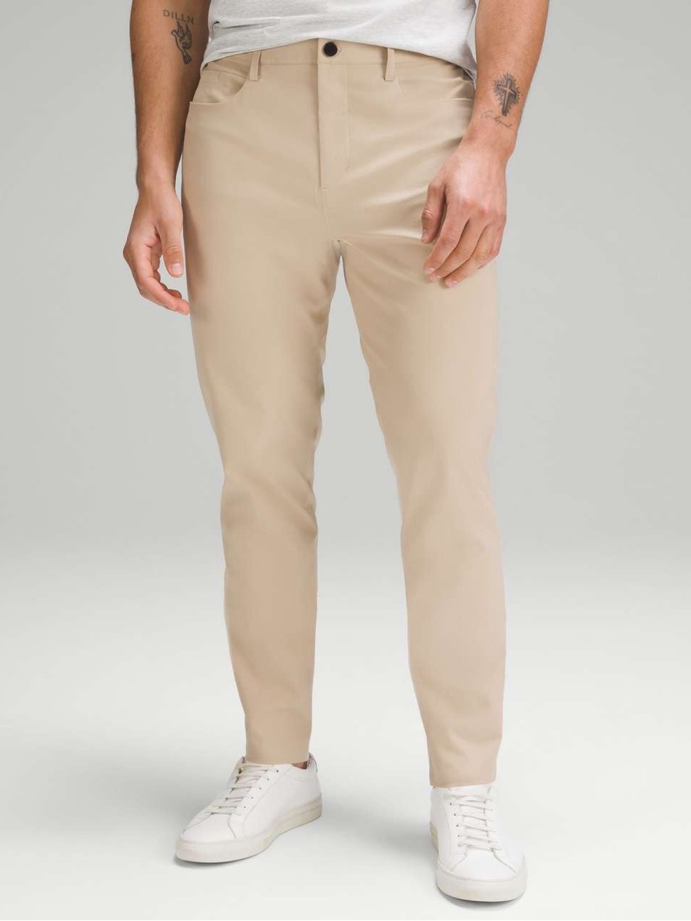 Lululemon Men’s ABC Bonded Twill Slim-Fit Pants, Trench, Size 34, NWOT